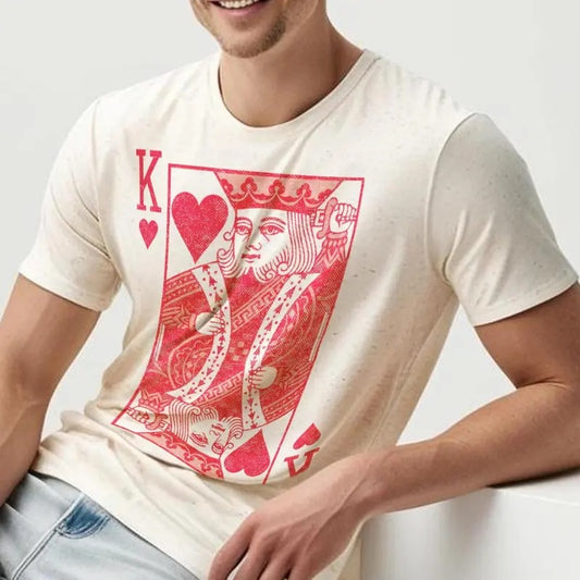 Victoria Maxwell, King of Hearts | Valentine Shirt | Gift for Him | Valentines Gift for Husband - Dad Gifts for Men | Matching Couple Shirt | Unisex T-Shirt