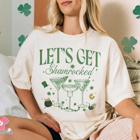 Victoria Maxwell, Womenswear Graphic Tee, Lets Get Shamrocked Shirt, St Patrick's Day Shirt, St Paddys Day Shirt, Funny St Patrick's Day Drinking Shirt, Irish Shirt, St Pattys Pub