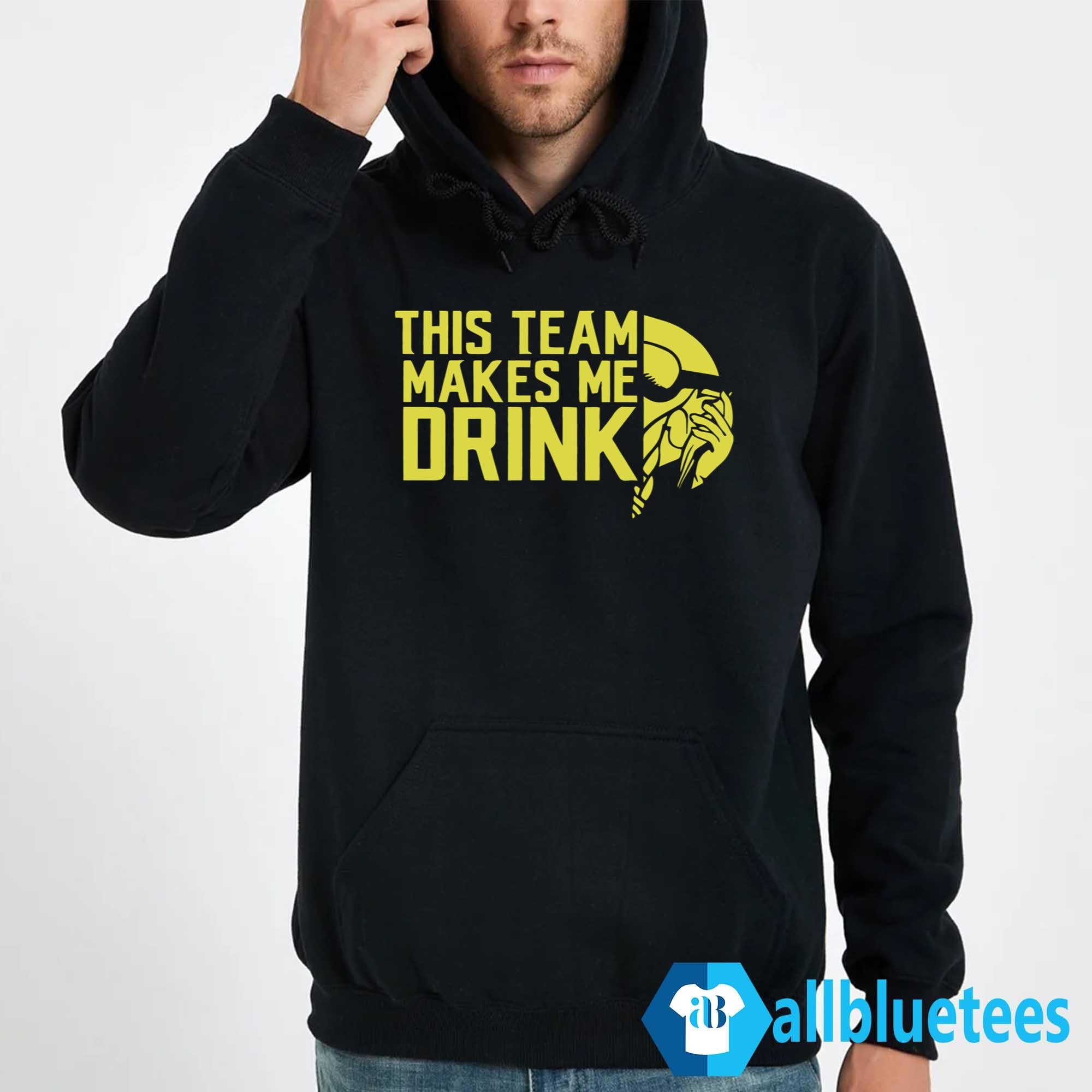 Vikings This Team Makes Me Drink Shirt