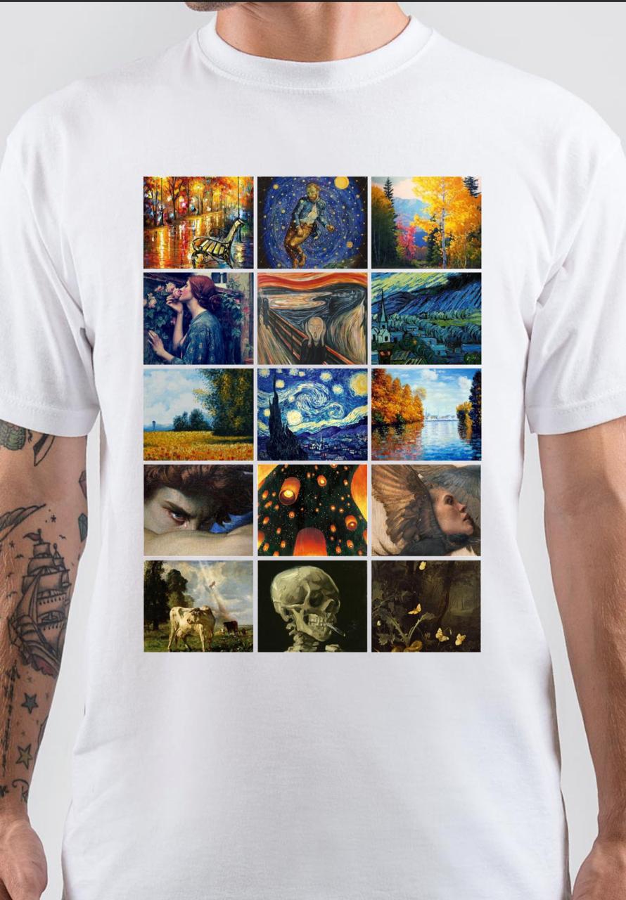 Vincent Van Gogh Painting White T-Shirt Hoodie, Sweatshirt | CoreVibeTees.com