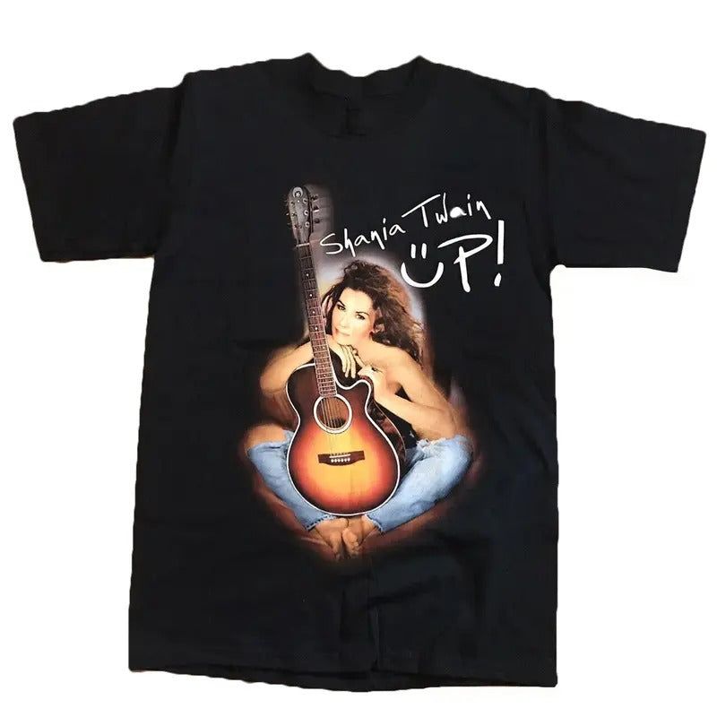 Vintage 2003 Shania Twain Up Country Pop Music Singer Tour T-Shirt