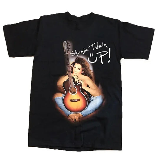 Vintage 2003 Shania Twain Up Country Pop Music Singer Tour T-Shirt