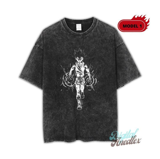 Vintage Anime Shirt, Retro and Vintage Style, Anime Shirt, Anime Japanese Shirt, Manga Shirt, Otaku Gift, Oversize Anime Washed T-shirt Menswear Top Underwear Tshirtstyle{n002}2