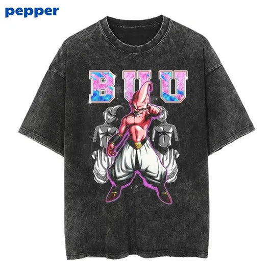 Vintage Buu Buu Shirt, Buu Buu Merch, Anime Shirt Menswear Top Underwear Streetwear Tshirt Biker Tropical Crewneck T-Shirt Round Neck Sweatshirt, Hoodie, Comfort Colors