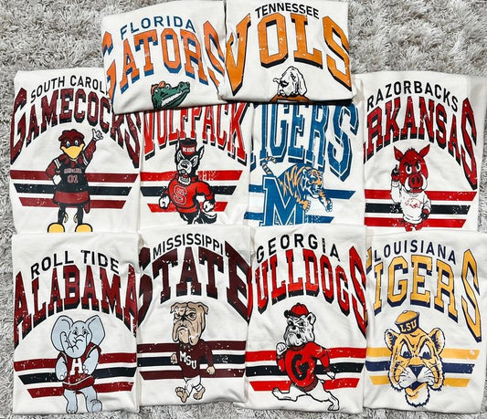 Vintage College NCAA Sweatshirt, Vintage Sweatshirt All Teams NCAA, Classic Sport Sweatshirt, Gif For Sport, Gif For Fan buccaneers shirt Cotton Menswear