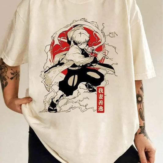 Vintage Demon Slayer Agatsuma Zenitsu T-Shirt 90s Slayer Style Anime T-shirt Anime Sweatshirt Graphic Anime Tee Anime Lovers Shirt Japanese Anime Tees Special T-shirt Anime Manga Shirt Anime Shirt Hoodie Gift For Fans Gift For Men Gift For Women. Sweatshi