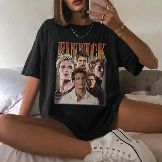 Vintage Finnick Odair T-Shirt, Hunger Games Tee, Shirt For Movie Lover, Sam Claflin The Hunger Game Series, Vintage Gildan Shirt