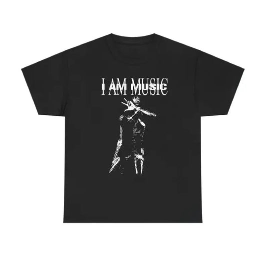 Vintage I Am Music Playboi Carti T-Shirt, Hip-Hop Fan Streetwear Gift, Bold Typography Graphic Tee, Unisex Heavy Cotton Menswear Womenswear Top