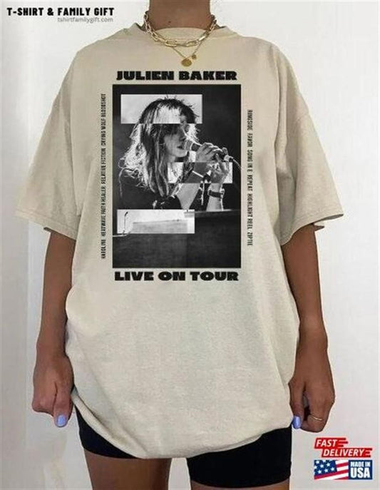 Vintage Julien Baker T-Shirt, Live On Tour Rock Music Gift