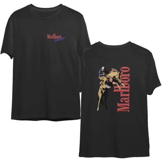Vintage Marlboro Cowboy Man Tshirt, Country Music Shirt, Cowboy Killer Shirt, Boho Shirt, Cowboy Rodeo Tshirt, Country Music Tee Gift, Unisex T-Shirt, Gifts For Men Women, Short Sleeve Tee Shirt