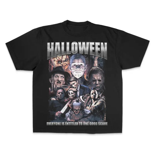 Vintage Michael Myers Halloween Tee Shirt, Myers Thriller Friday the 13th Horror Movie Shirt, Retro Halloween Top Shortsleeve Round Neck Tshirt