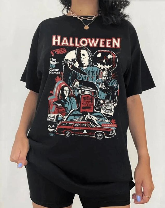 Vintage Michael Myers Halloween tshirt, Michael Myers Halloween The Night He Came Home T-shirt, Horror Movies Shirt