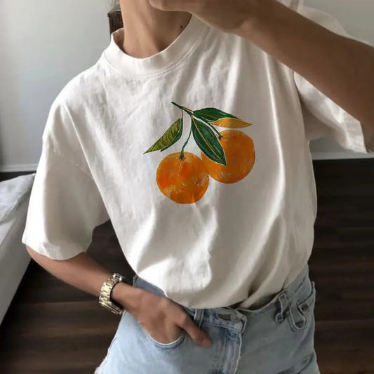 Vintage Orange Shirt Art Graphic Tee Fruit Shirt, Pastel Drawing Oranges Sweatshirt, Foodie Gift Vintage Graphic Shirt, Aesthetic Fruit Shirt, Boho Womenswear Tee