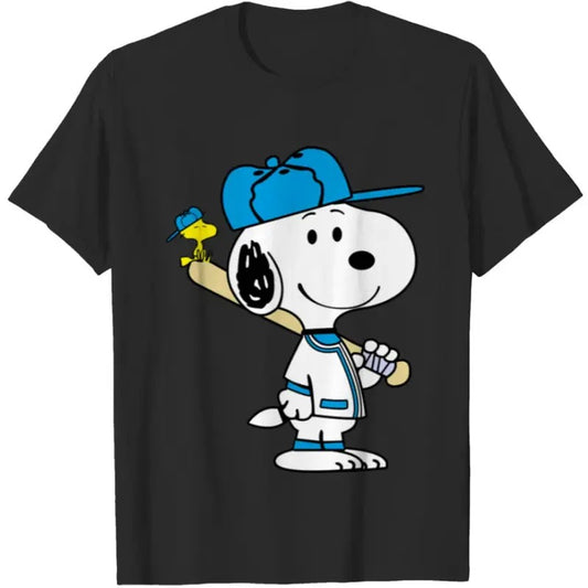 Vintage Peanuts Snoopy and Woodstock Christmas Tree Red T-Shirtstyle{n002}2