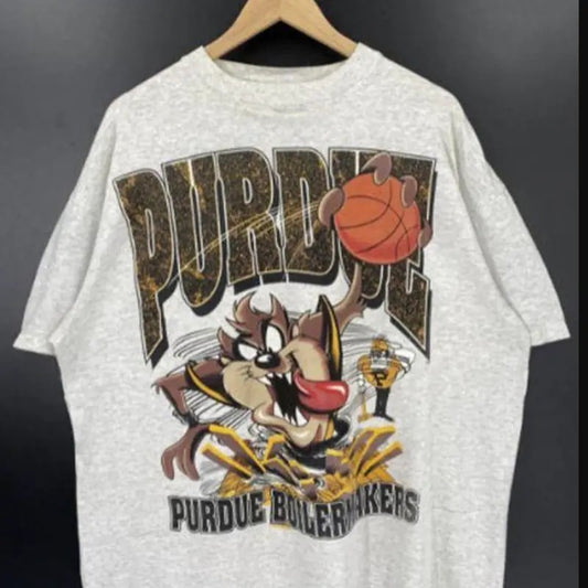Vintage Purdue Boilermakers Looney Tunes Taz Shirt, Purdue University Shirt Menswear Top