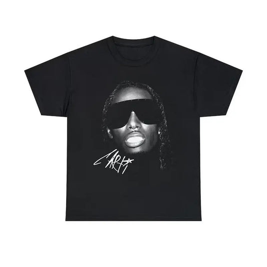Vintage Rap Tee Hip Hop Style, Pl4yboi C4rti T-Shirt, Unisex for Women, Trendy Cotton Boxy, Streetwear Apparel, Gift for Fans
