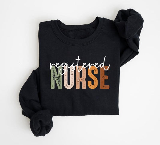 Vintage Registered Nurse Sweatshirt, Nursing RN Shirt, Staff Nurse Crewneck, New Nurse Shirt, RN Nurse Shirt, Nurse Week, Nurse Day Tee, Nurse Graduate, Nurse Appreciation Gift