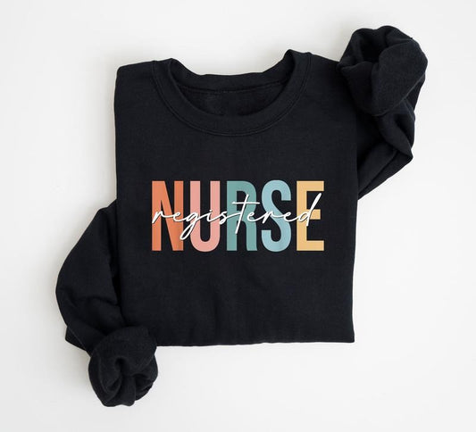 Vintage Registered Nurse Sweatshirt, RN Nurse Shirt, Nursing Graphic Tee, Nurse Week Gift Shirts