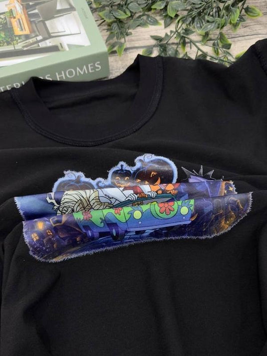 Vintage Scooby Hallooween T Shirt, 90s Scooby T Shirt, Fashion Cotton, Full Colors, Full Sizes, For Men, For Women