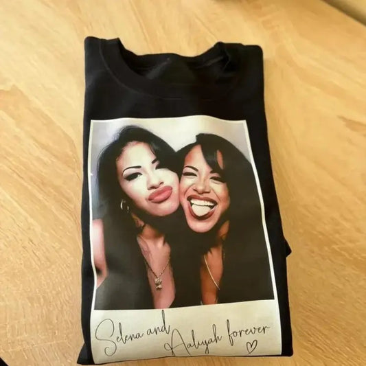 Vintage Selena and Aaliyah Shirt, Selena Shirt, Aaliyah Shirt, Aaliyah One in a Million Shirt, Aaliyah Merch, Aaliyah Hiphop Shirt, Aaliyah Graphic Tee, Hiphop Graphic lee, Aaliyah Singer, gift for fans, gift for him her Top Womenswear