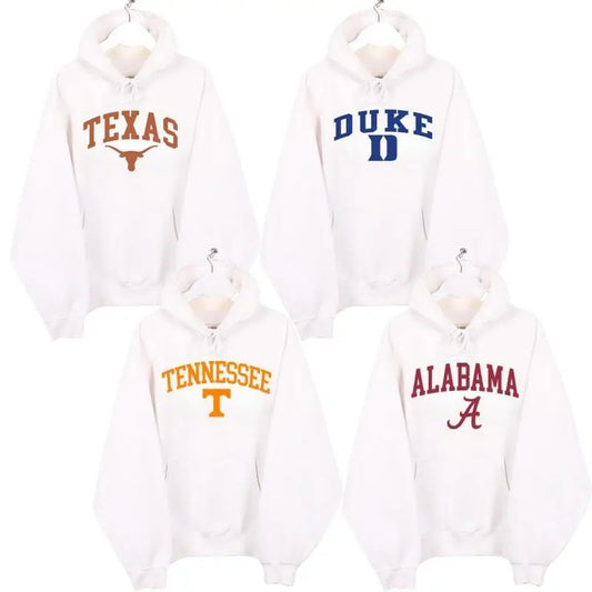 Vintage Sport Teams NCAA Collection Unisex Crewneck Sport White Color Hoodie, Graphic Team Collection Hoodie, Gift For NCAA Fan Sport, Texas, Georgia men's  sweatshirts vintage  clothing