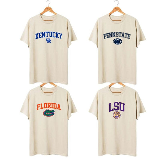 Vintage Sport Teams NCAA Collection Unisex Crewneck T-Shirt, Graphic Team Collection, Gift For NCAA Fans