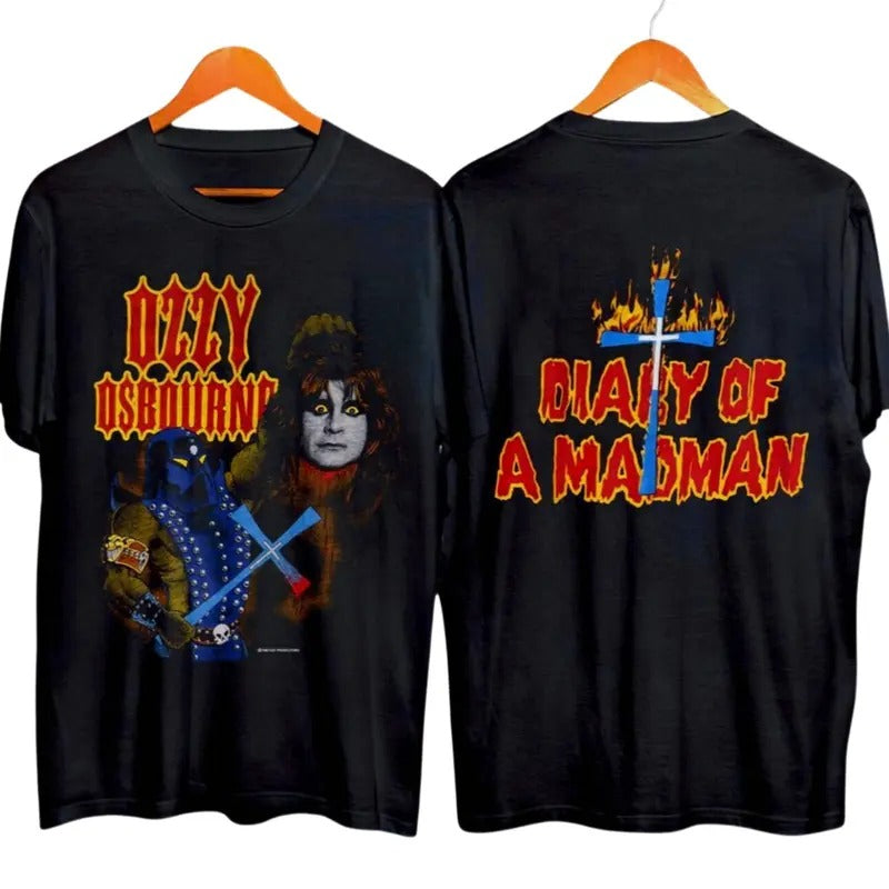 Vintage Style 1982 Ozzy Osbourne Diary Of A Madman T-Shirt