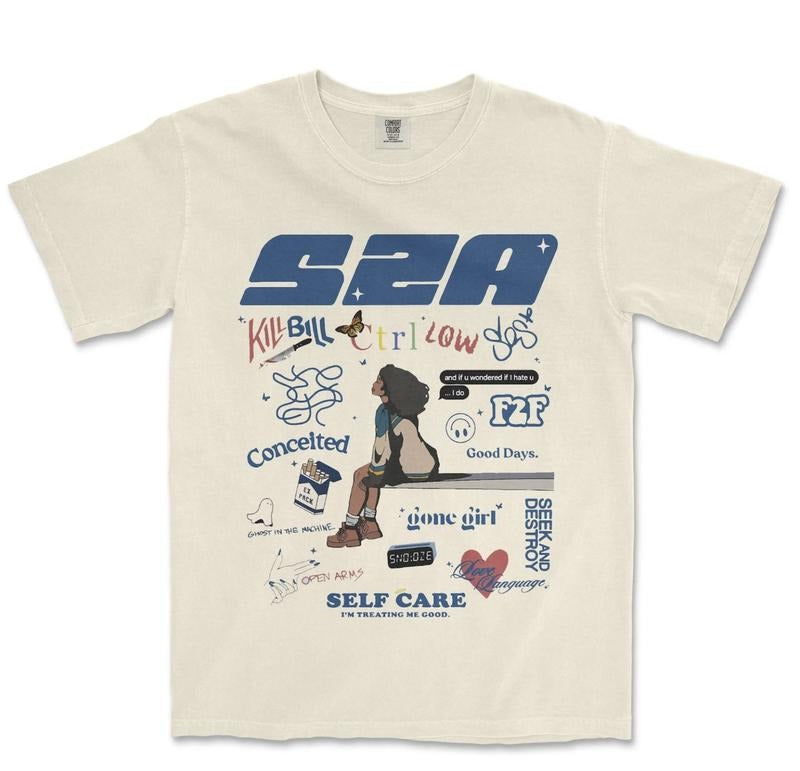 Vintage Sza New Bootleg 90s Shirt, Sza Vintage Shirt, Sza Photoshoot Shirt, Music RnB Singer Rapper Shirt, Vintage Style Shirt Menswear Top Underwear Crewneck Streetwear Tshirt