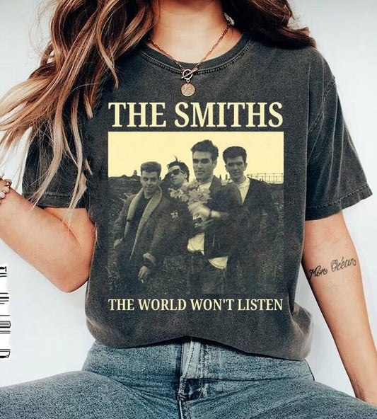 Vintage The Smiths Aesthetic T-Shirt,80s Retro Musical Vintage T-Shirt,gift for fans