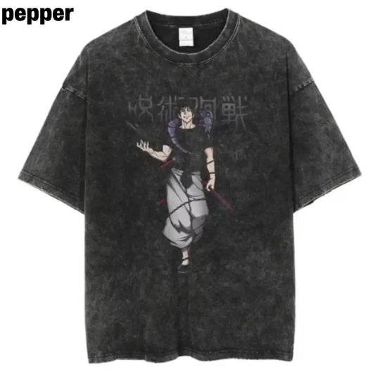 Vintage Toji Tee, JUJUTSU KAISEN Shirt, Anime T-shirt , Gift for him, gift for her, T-shirt for men Menswear Top Underwear Tshirt Streetwear Human Crewneck Round Neck