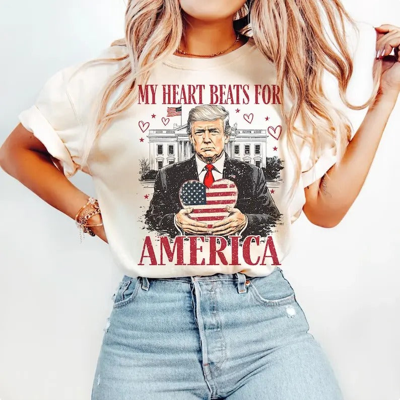 Vintage Trump Valentine's day T-shirt White House Pink Trump 2024, Graphic T-shirt, Trump 2025, Donald Pink Preppy Edgy T-shirt 2024, Trump T-shirt