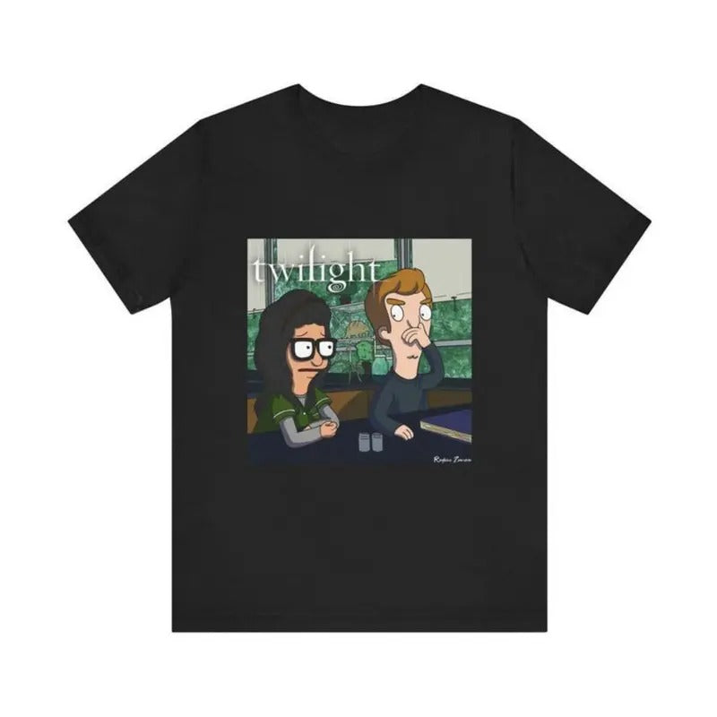 Vintage Twilight Movie CrewNeck T-shirt, Funny Family Graphic Tee Gift For Boyfriend Menswear Top Streetwear