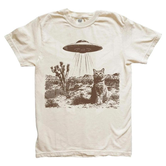 Vintage UFO Cowboy Cat Shirt, Retro T-Shirt, Retro 90s Western TShirt, Rodeo Shirt, Wild West Kitten Shirt, Funny Gag Gift Tee, Meme Shirt