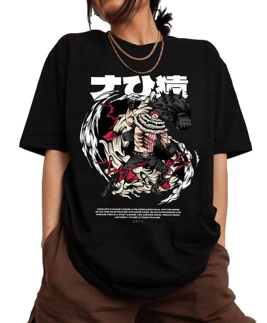 Vintage Unisex Charlotte Katakuri One Piece T-Shirt, Tee Hoodie Sweatshirt, Vintage 90's Anime Shirt Vintage Anime One Piece Shirt Luffy Zoro Sanji Shirt Anime Manga Shirt Gift For Fans Anime Lover Menswear Top For Gym Cotton Menswear Graphic Anime Tee. S