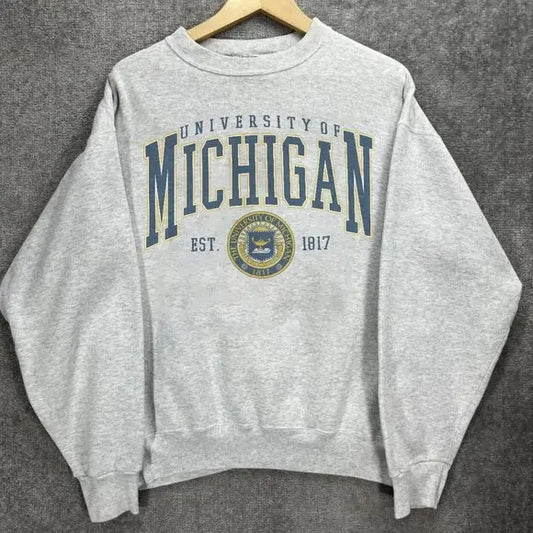 Vintage University Of Michigan Sweatshirts, Michigan University Men Women Sweatshirts