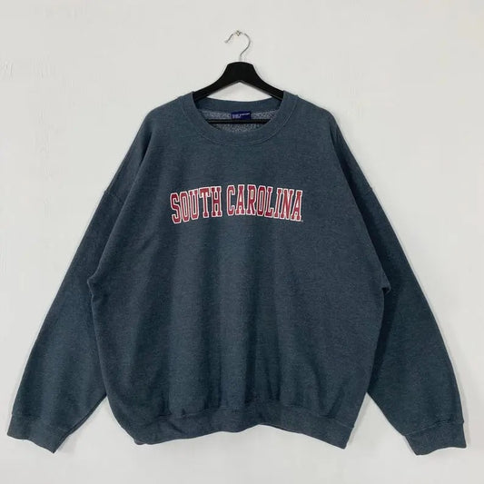 Vintage University South Carolina Sweatshirt South Carolina Crewneck Carolina Sweater Pullover South Carolina Gamecocks Print Logo Cotton Tops Menswear Hoodie