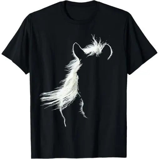Vintage Western Horse Silhouette Horse Riding lover T-Shirt Made in USA