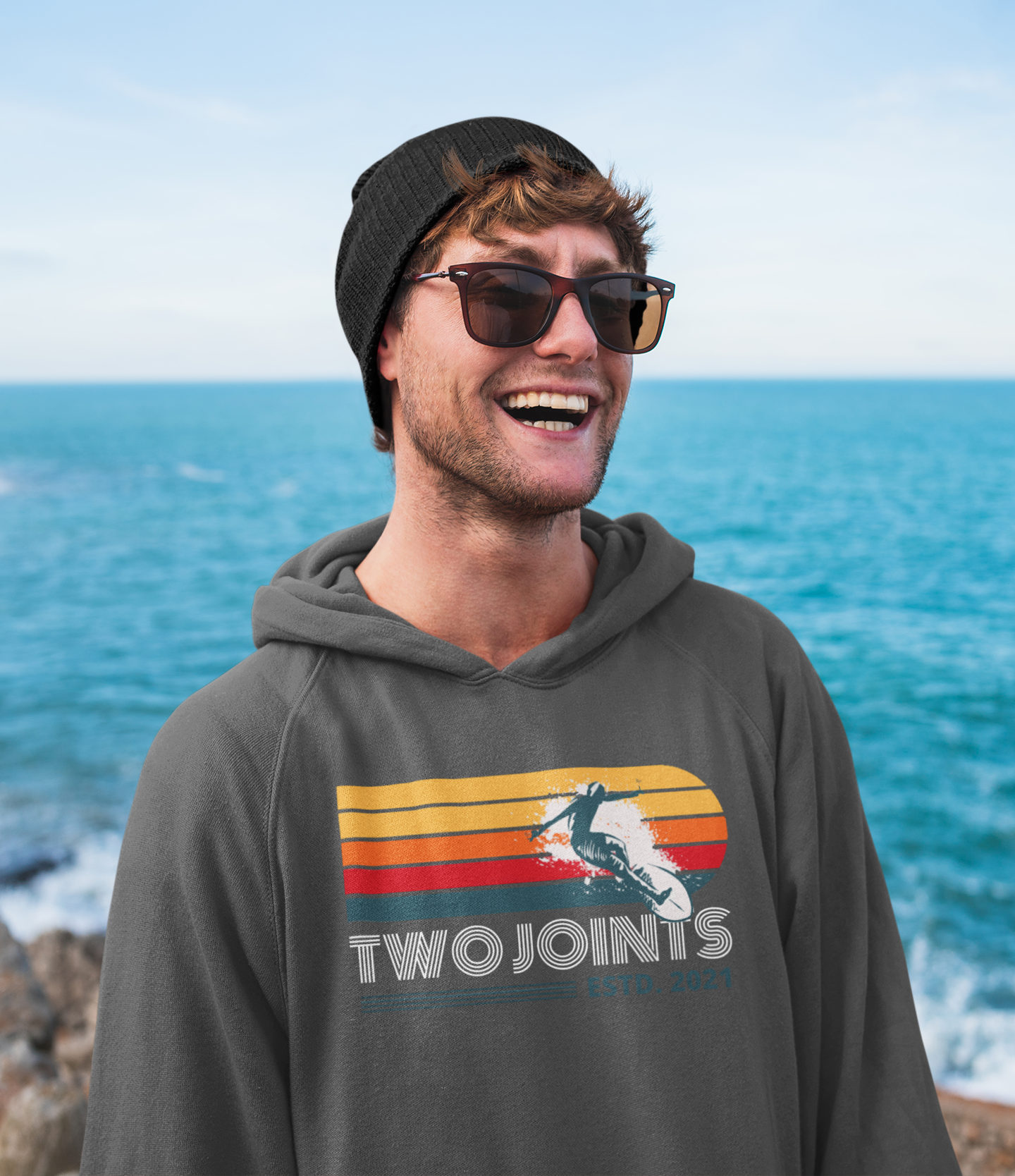 Vintage Surf Hoodie T-Shirts, Sweatshirt | CoreVibeTees.com (Image 2)