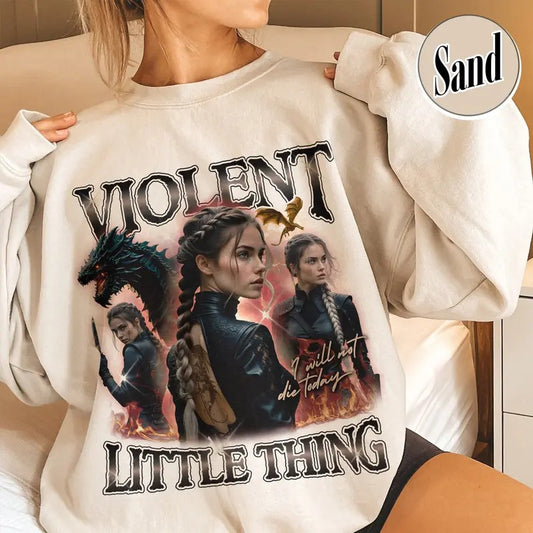 Violent Little Thing Sweatshirt, Fourth Wing Fan, Violet Bootleg Sweatshirt, Violet Sorrengail Sweatshirt, Fourth Wing Sweatshirt, Basgiath War College Sweatshirt