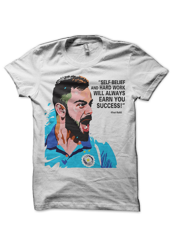 Virat Kohli White T-Shirt Style006 Hoodie, Sweatshirt | CoreVibeTees.com