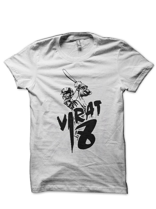 Virat Kohli White T-Shirt Style001 Hoodie, Sweatshirt | CoreVibeTees.com