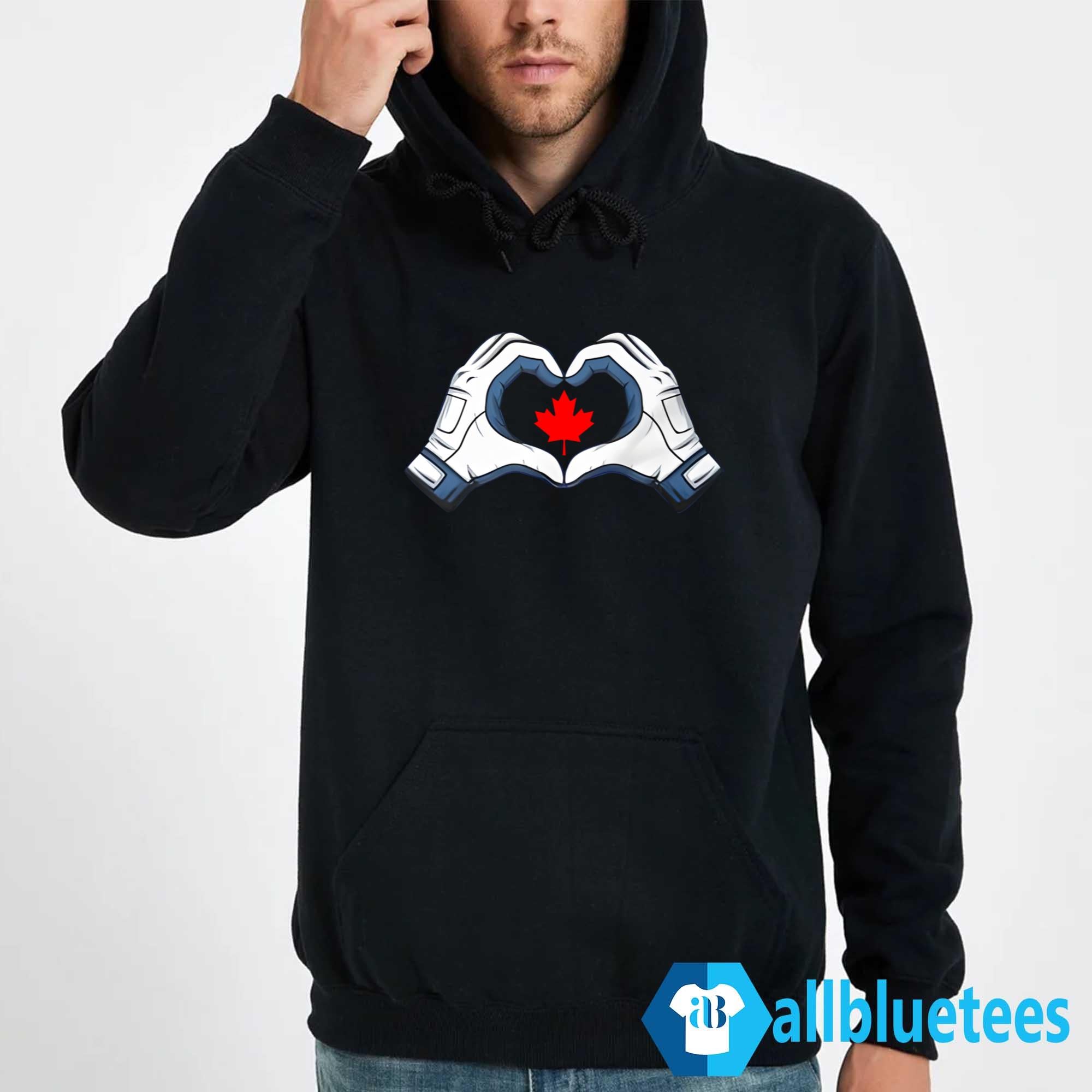 Vladdy Hands Heart Maple Leaf Shirt