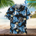 Volleyball Nature Tropical Blue Hawaiian Shirt