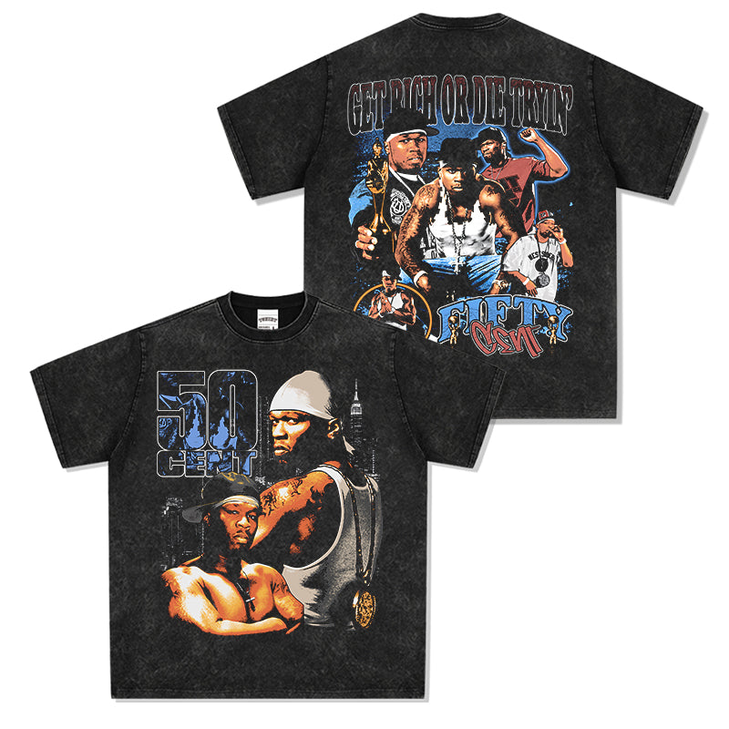 Get Rich Or Die Tryin By 50cent Tee Hoodie, Sweatshirt | CoreVibeTees.com (Image 1)