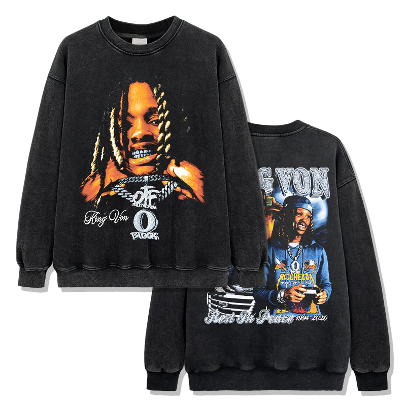 Rest In Peace By king Von Sweatshirt T-Shirts, Hoodie | CoreVibeTees.com (Image 2)
