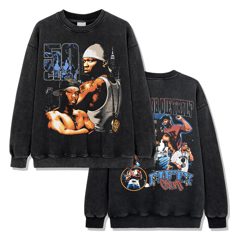 Get Rich Or Die Tryin By 50cent Sweatshirt T-Shirts, Hoodie | CoreVibeTees.com (Image 2)