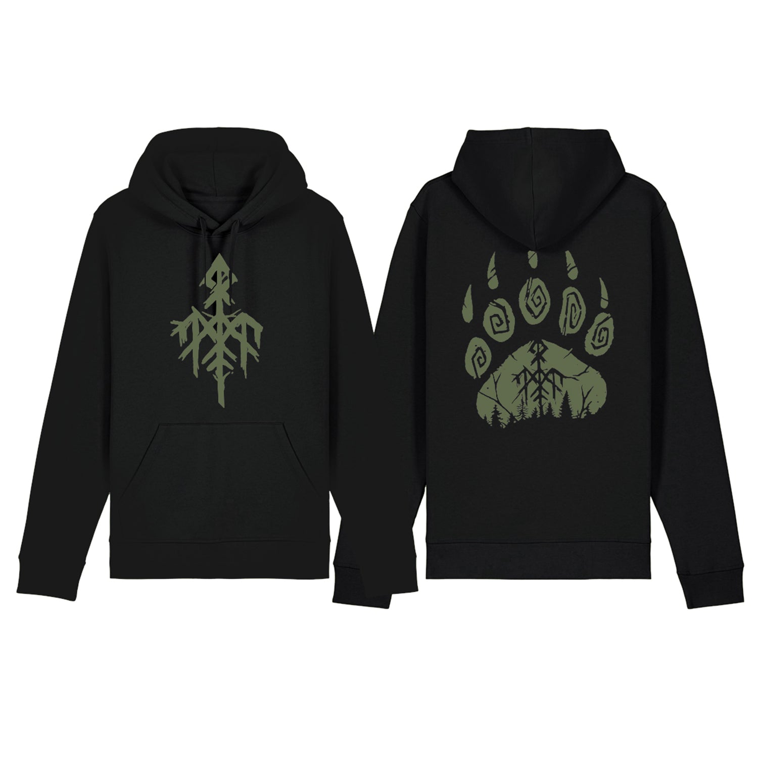 Bear Paw Hoodie (Black) T-Shirts, Sweatshirt | CoreVibeTees.com