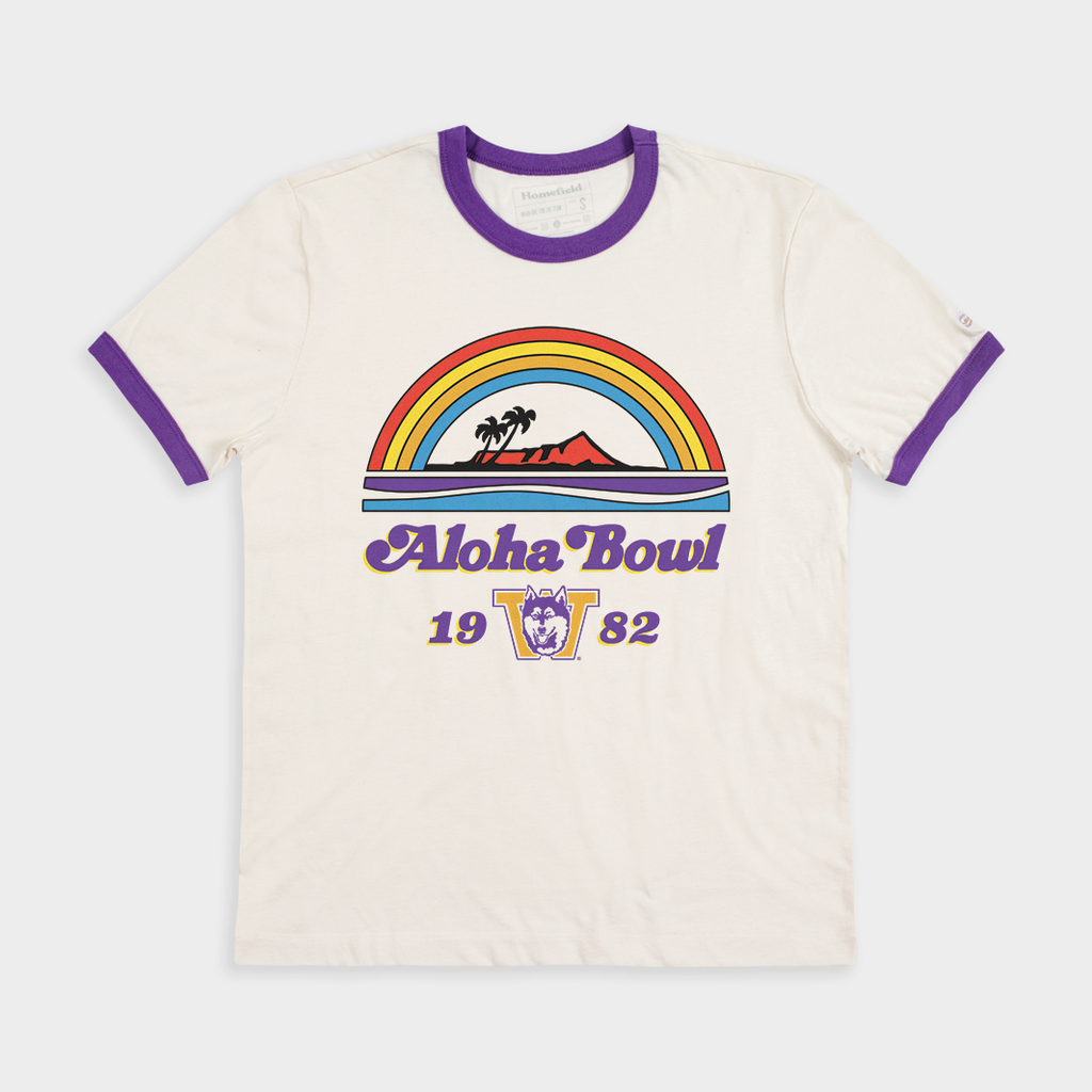 Washington 1982 Aloha Bowl Ringer Tee Hoodie, Sweatshirt | CoreVibeTees.com (Image 1)
