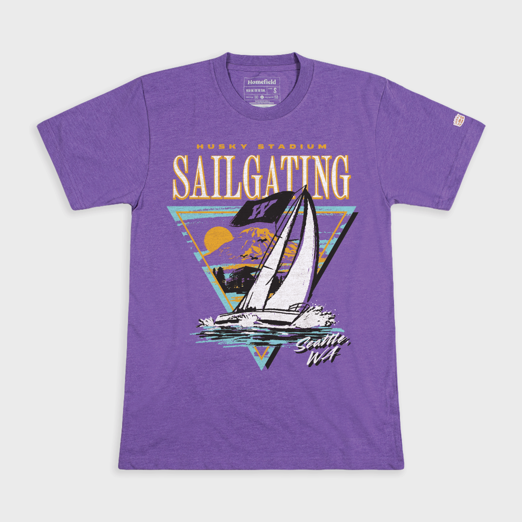 Washington Huskies Retro Sailgating Tee Hoodie, Sweatshirt | CoreVibeTees.com