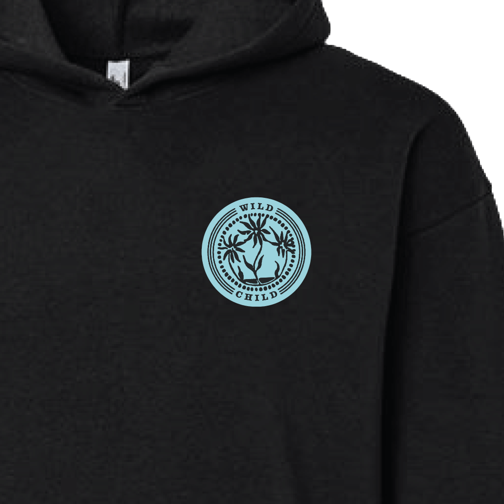 Blue Logo Black Hoodie T-Shirts, Sweatshirt | CoreVibeTees.com (Image 2)